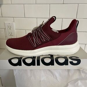 NIB-Men Adidas Lite Racer Adapt 7.0 Shoes JI1252 Burgundy Sz 8.5- Women’s 10.5